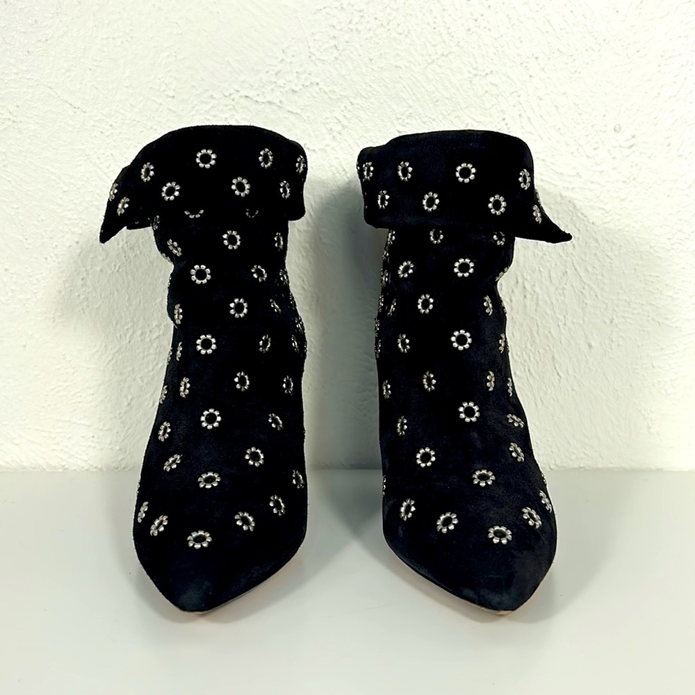 Isabel Marant Lakky Studded black suede booties 38 - Picture 8 of 11